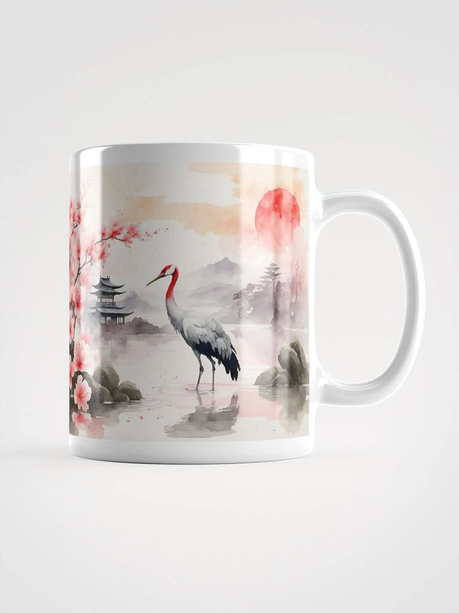 Moody Orchid Dueling Crane Cherry Blossoms Serenity Mug product image (15)