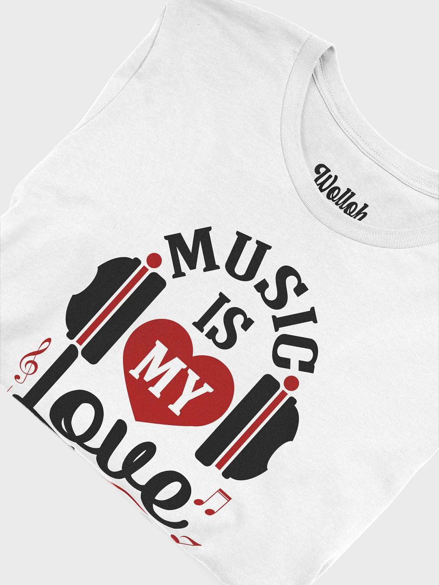 Music Is My Love Language T-Shirt – Perfect for Valentine's Day and Everyday Music Vibes product image (6)