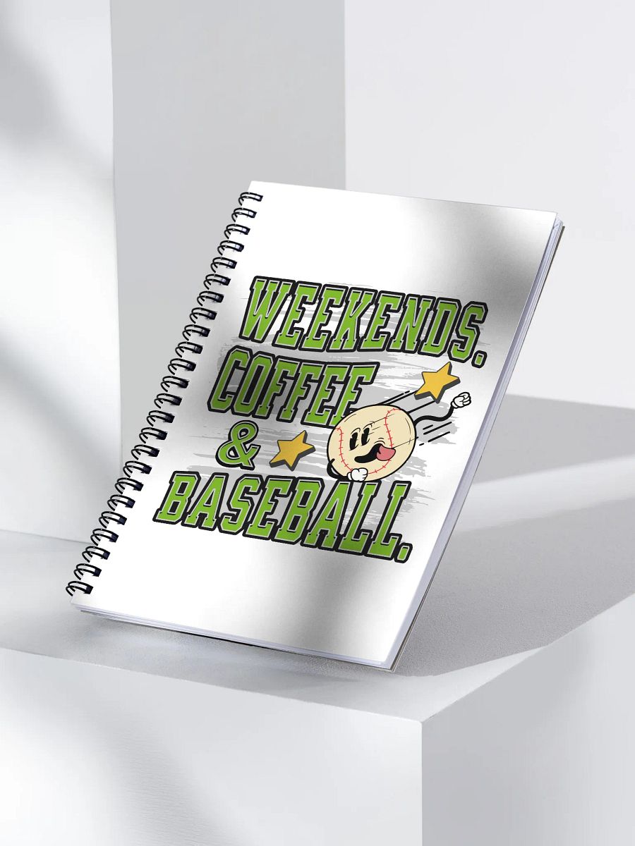 Weekends Coffee And Baseball Vibes Notebook product image (3)