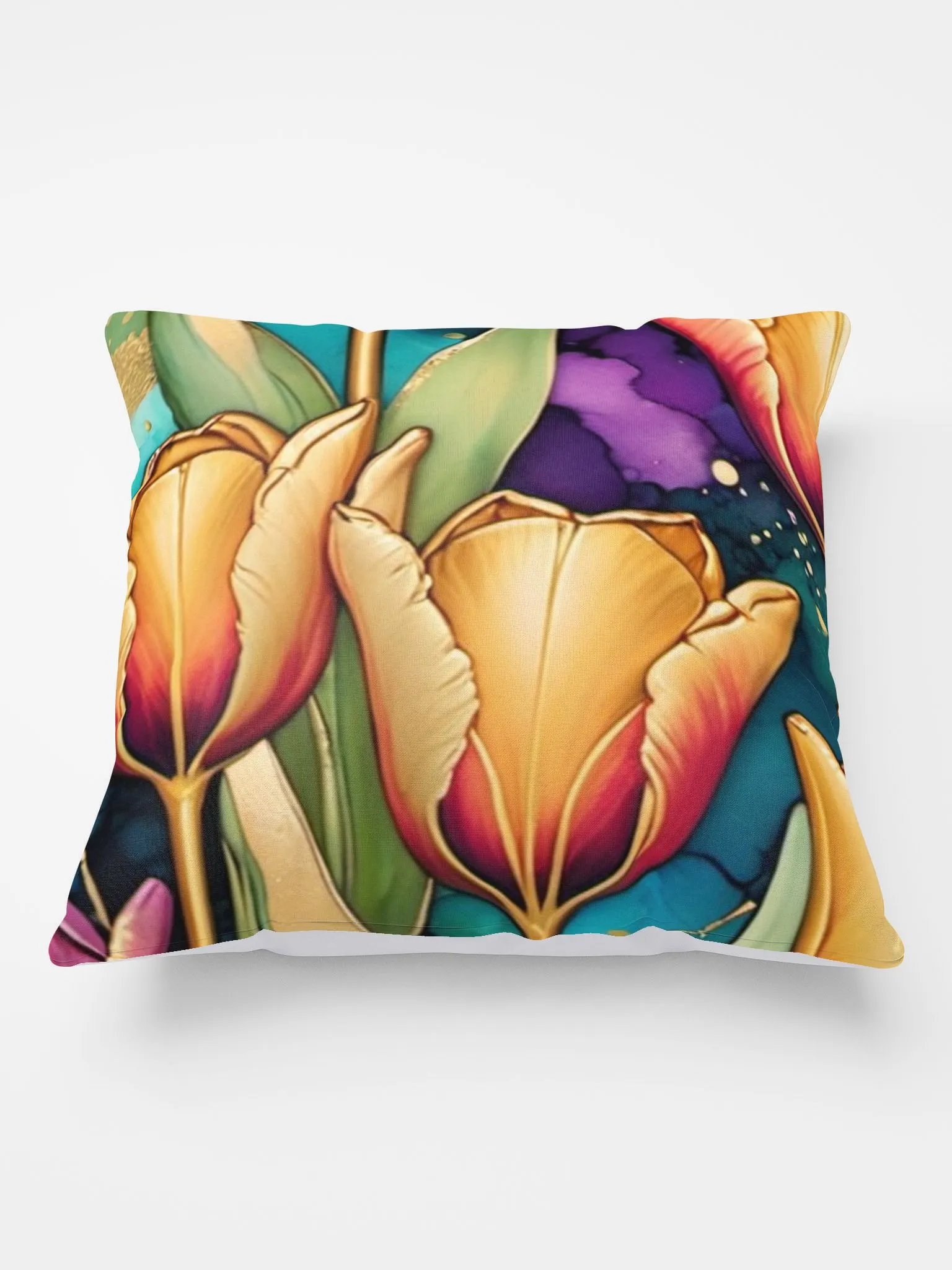 Vibrant Tulip Dreams Pillow product image (1)