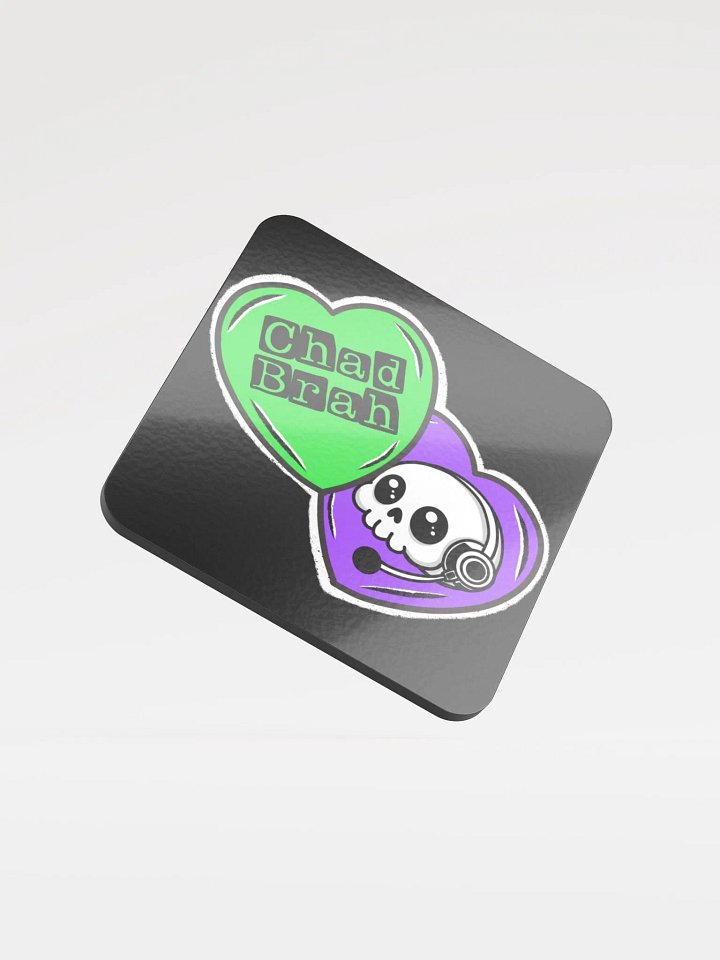 Lonely Hearts Glossed Cork Coaster product image (1)