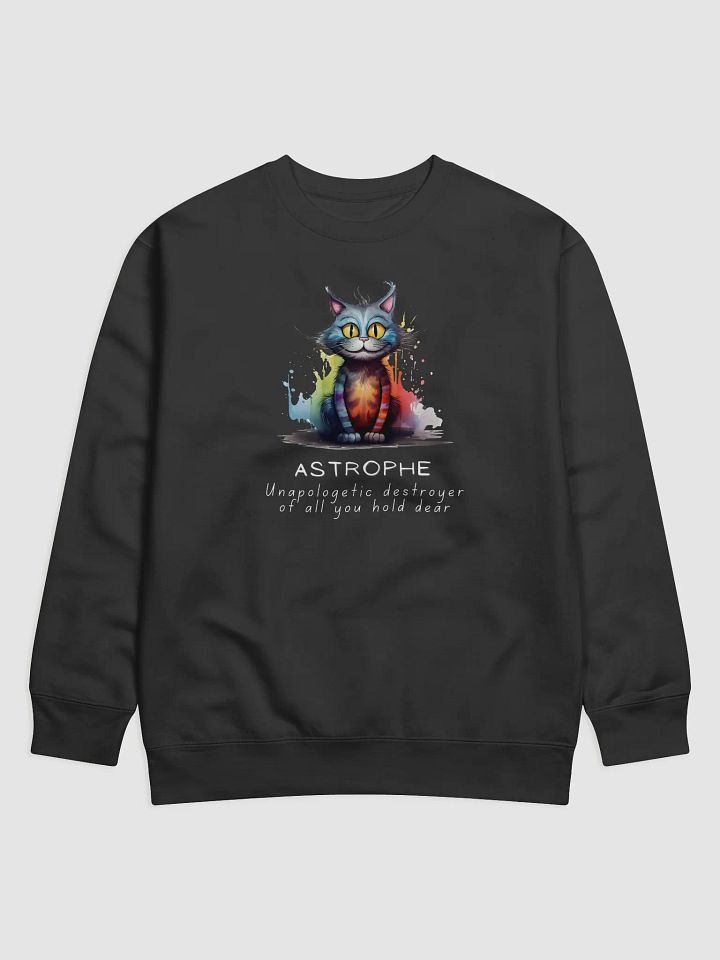 Catastrophe Shirt – Funny Cat Chaos Sweat product image (1)