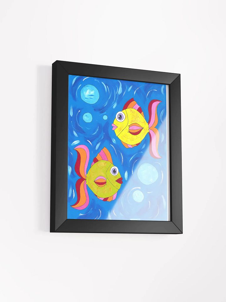 Fish style (art by Dina R.) acrylic painting picture - Enhanced Matte Paper Poster (in) product image (16)