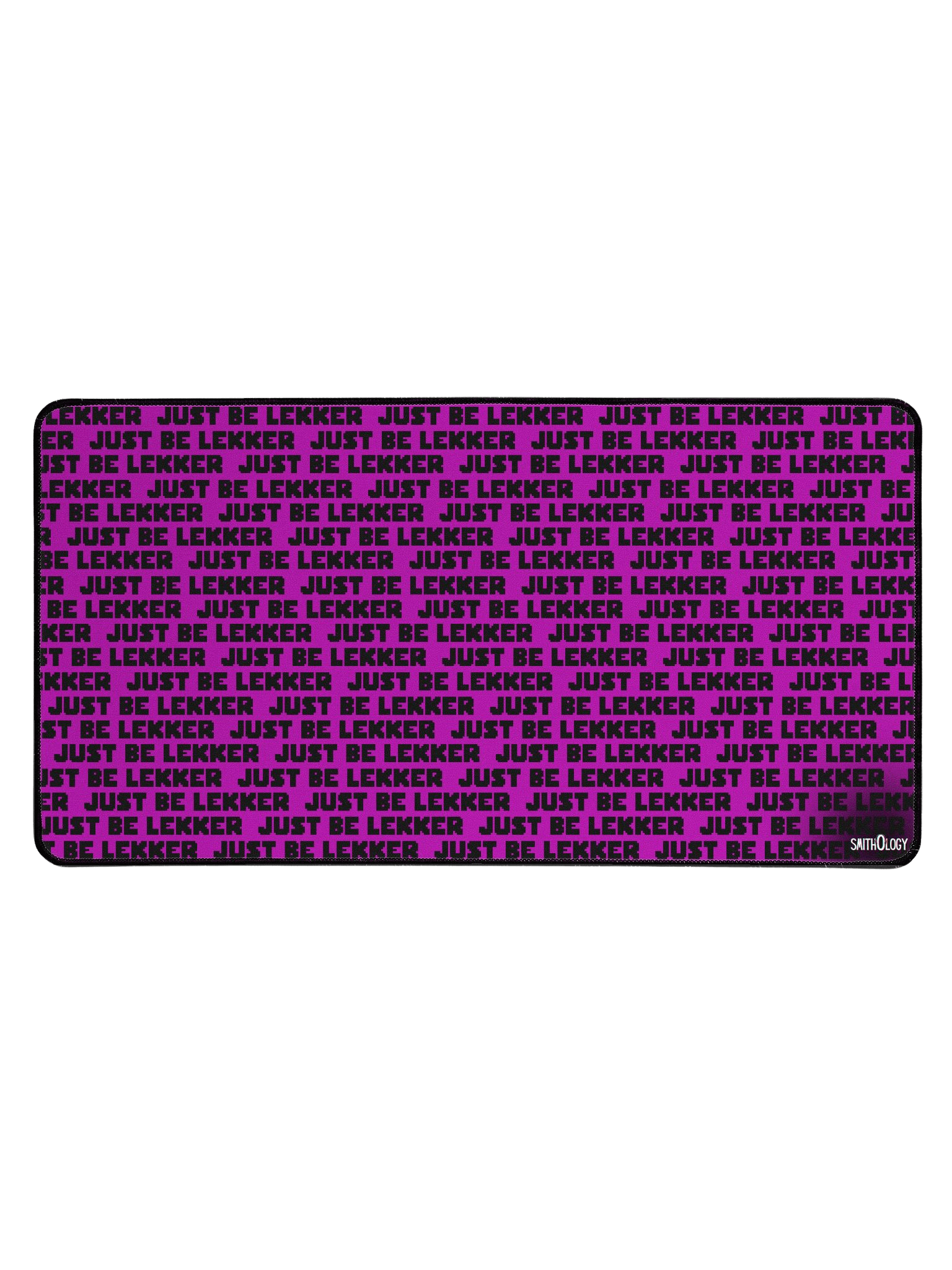 Smithology - "Just Be Lekker" Purple/Black Gaming Mousepad product image (1)