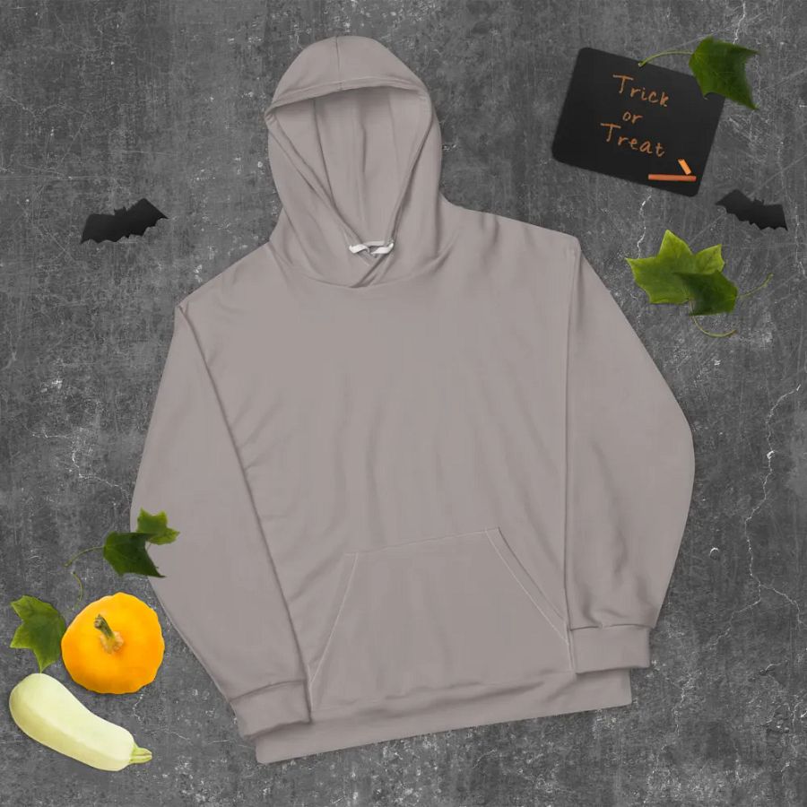Plain Grey Soft Summer Unisex Recycled Polyester Heavyweight Premium Hoodie by Treasure Pie product image (10)