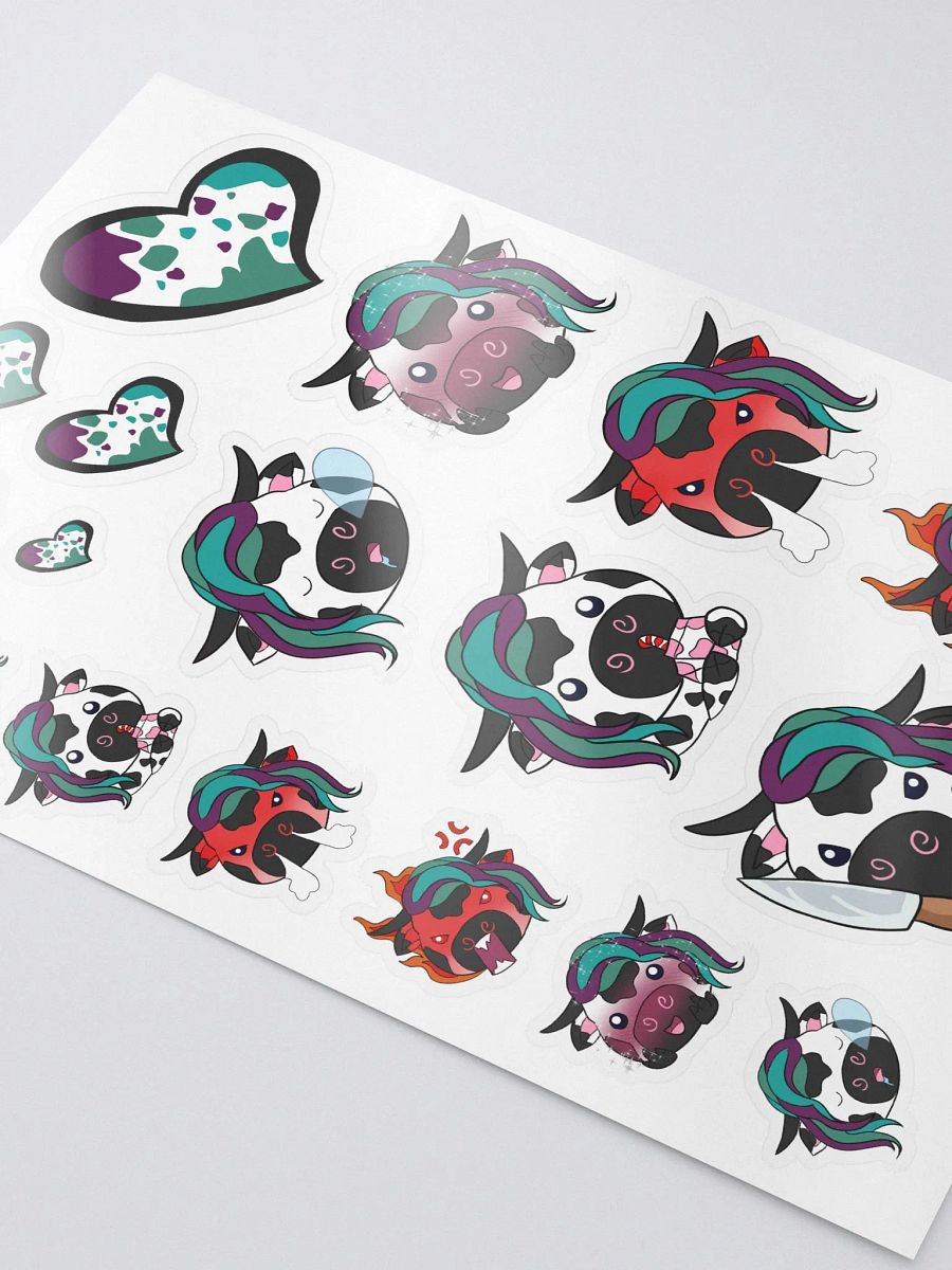 Little Moo Assorted Emote Stickers product image (3)