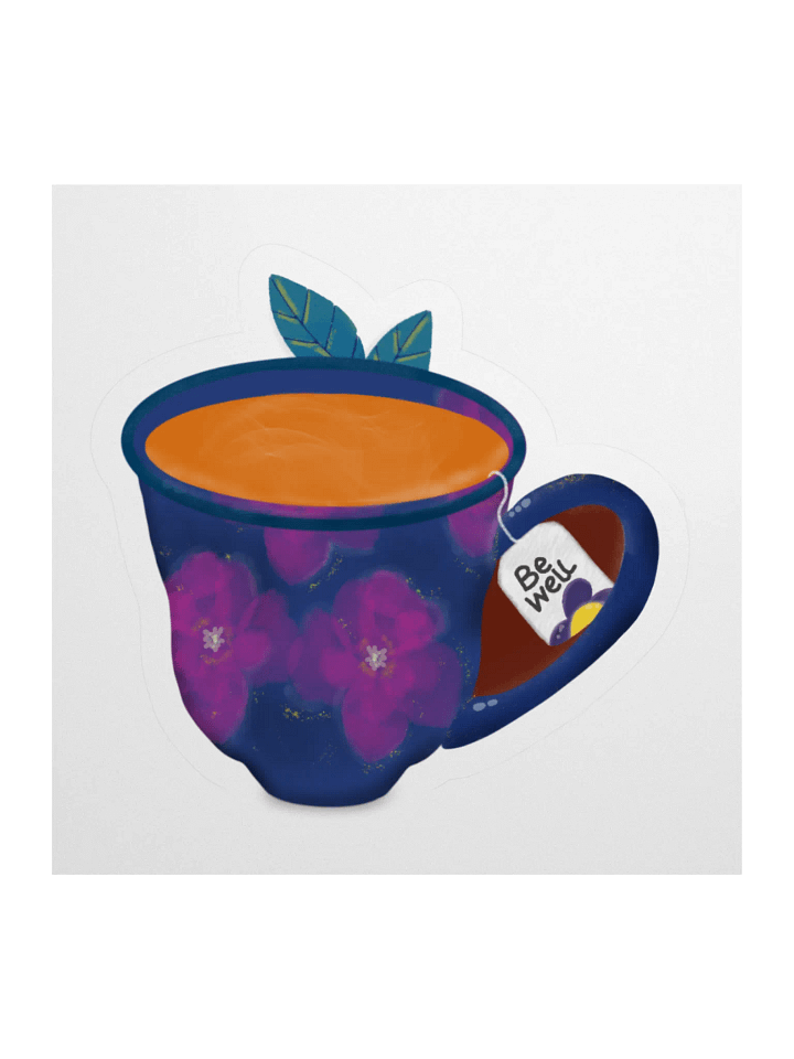 Be Well Navy Sticker product image (1)