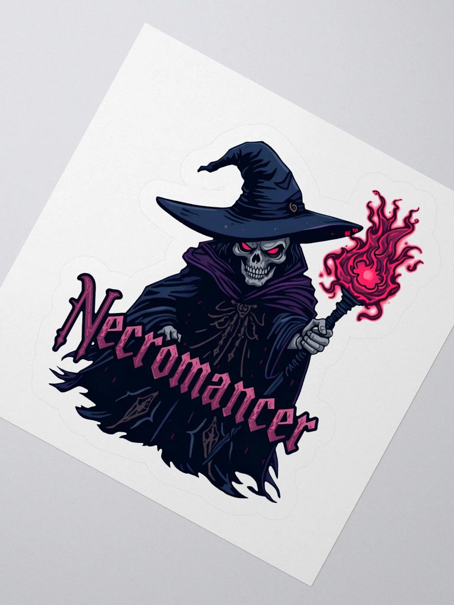Necromancer's Fire Kiss Cut Sticker product image (5)