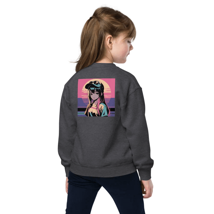 Printed on the back Anime Rainbow hair Sweatshirt product image (2)