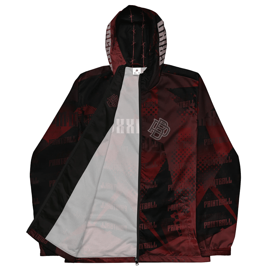 Grind and prosper windbraker, red and black product image (2)