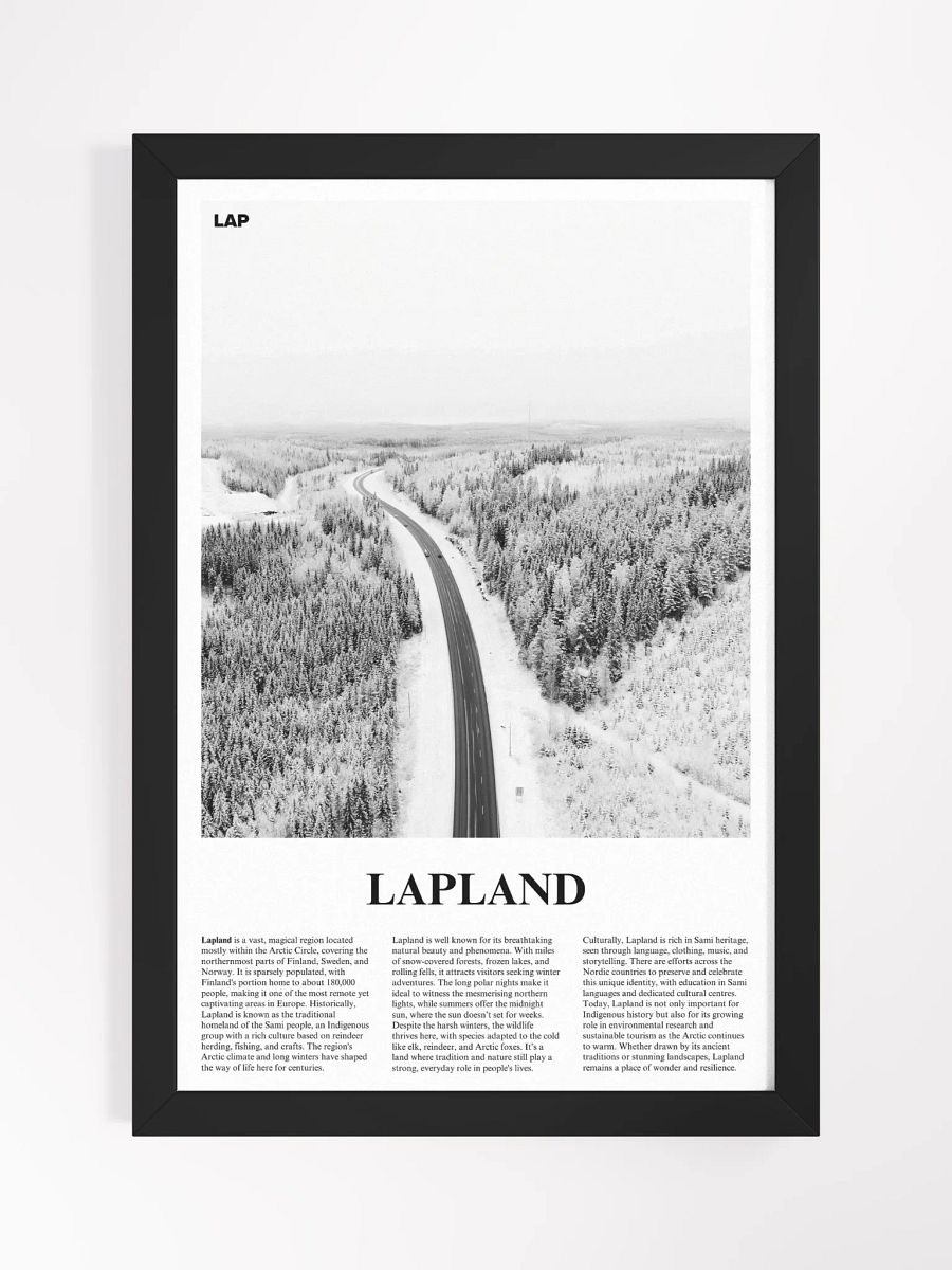 Lapland 01 Newspaper Poster | Framed product image (5)