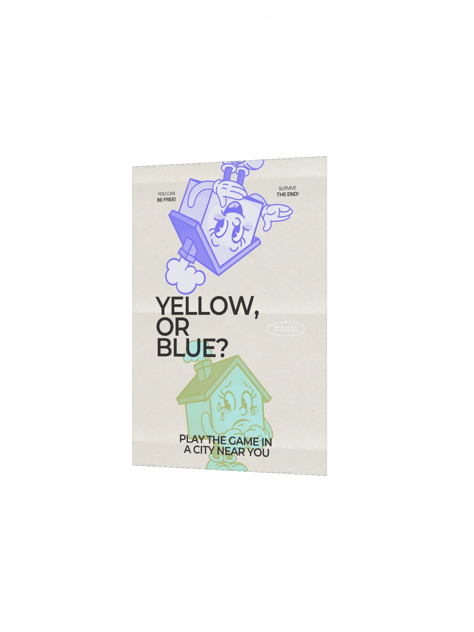 Poster: "Yellow, or Blue?" product image (2)