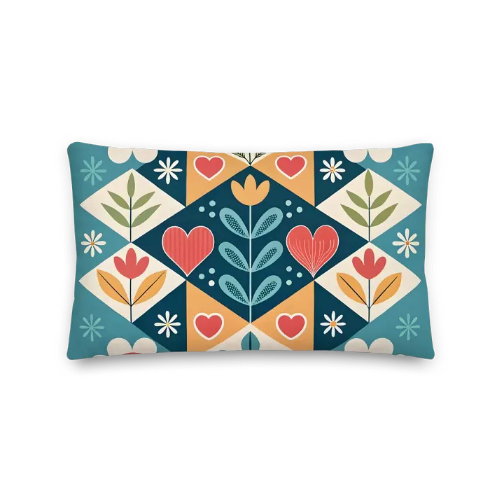Symmetrical Floral Bliss Premium Pillow product image (2)