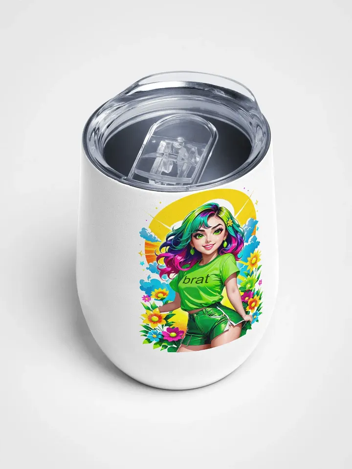 Brat - Wine Tumbler Cup - 12 oz - High-Grade Stainless Steel - v3 product image (2)