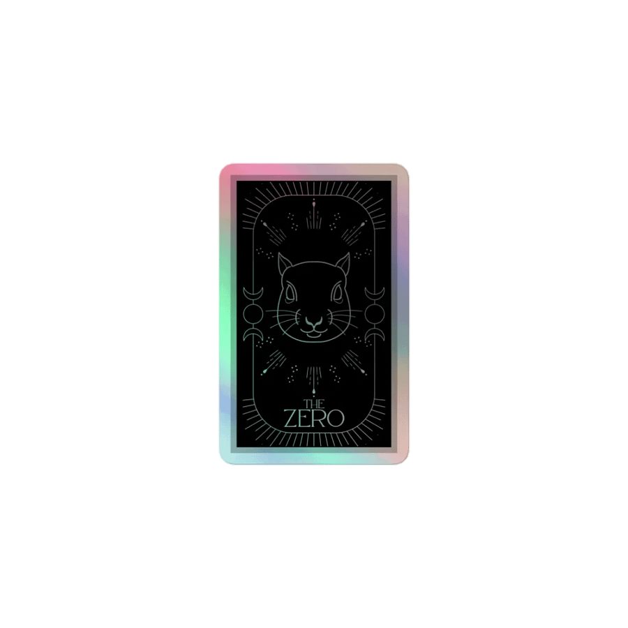 The Zero Holographic Sticker product image (1)