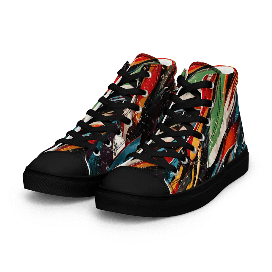 Chromatic Chaos High Top Canvas Shoes product image (7)