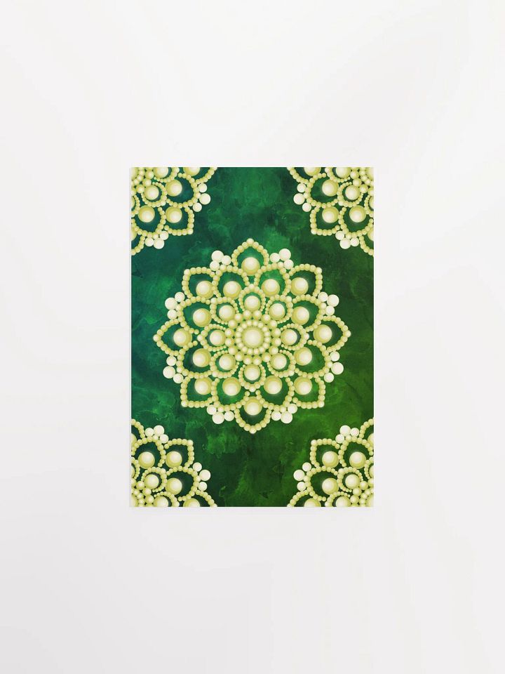 Yellow Flower Mandala Enhanced Matte Paper Poster product image (2)