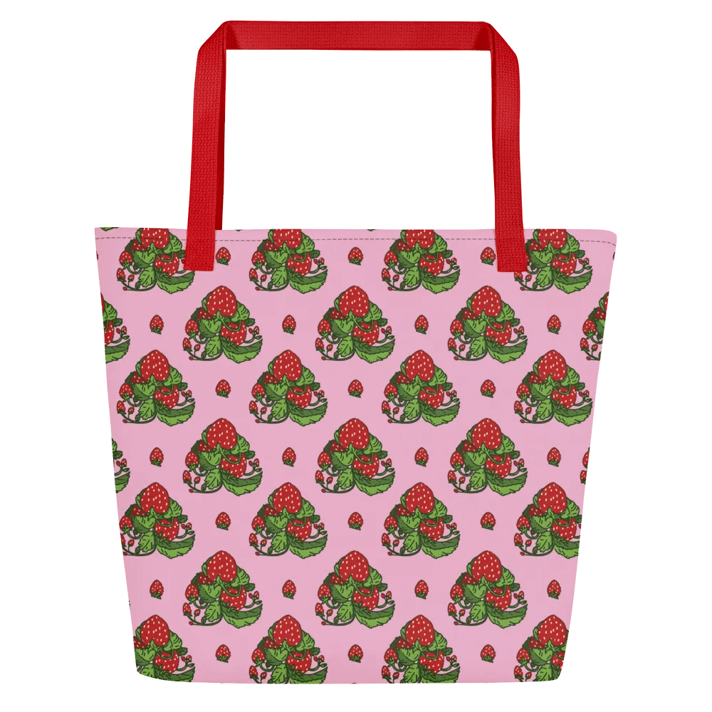 Strawberry Heart Tote Bag product image (2)