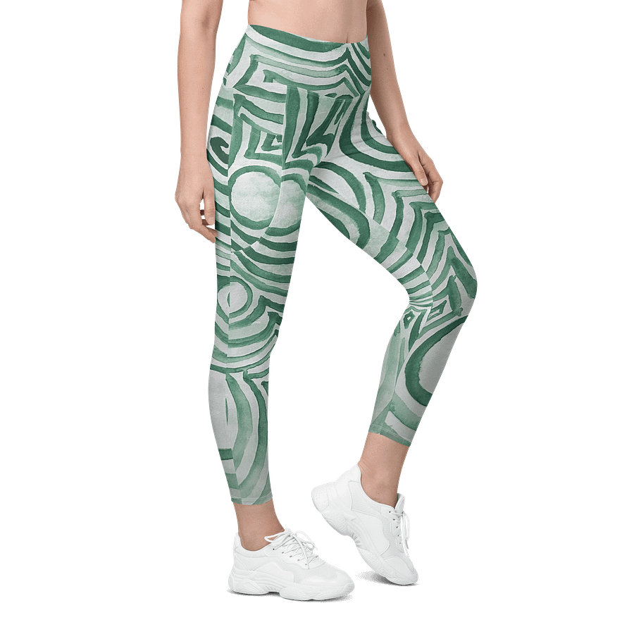 "Green Swirl" Yoga Pants product image (5)
