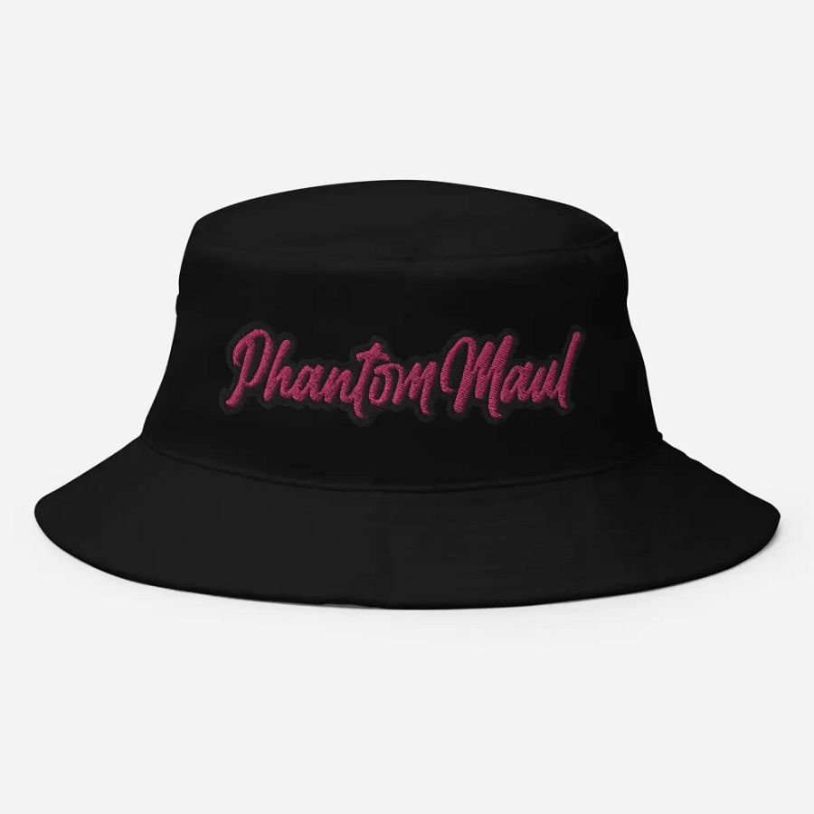 'PhantomMaul' Bucket Hat Pink Lettering product image (8)