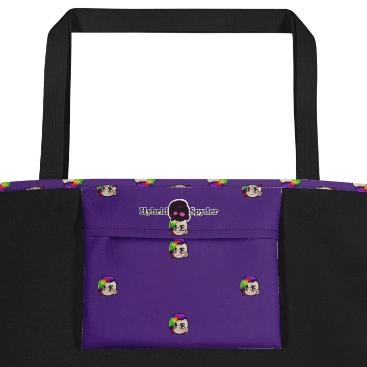 Hybrid Pride Large Tote Bag w/Pocket (Purple) product image (2)