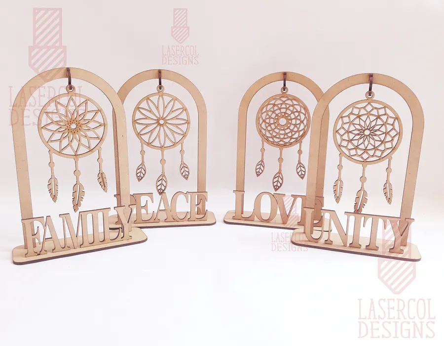 Dreamcatcher on stand - Laser Cut Files product image (7)