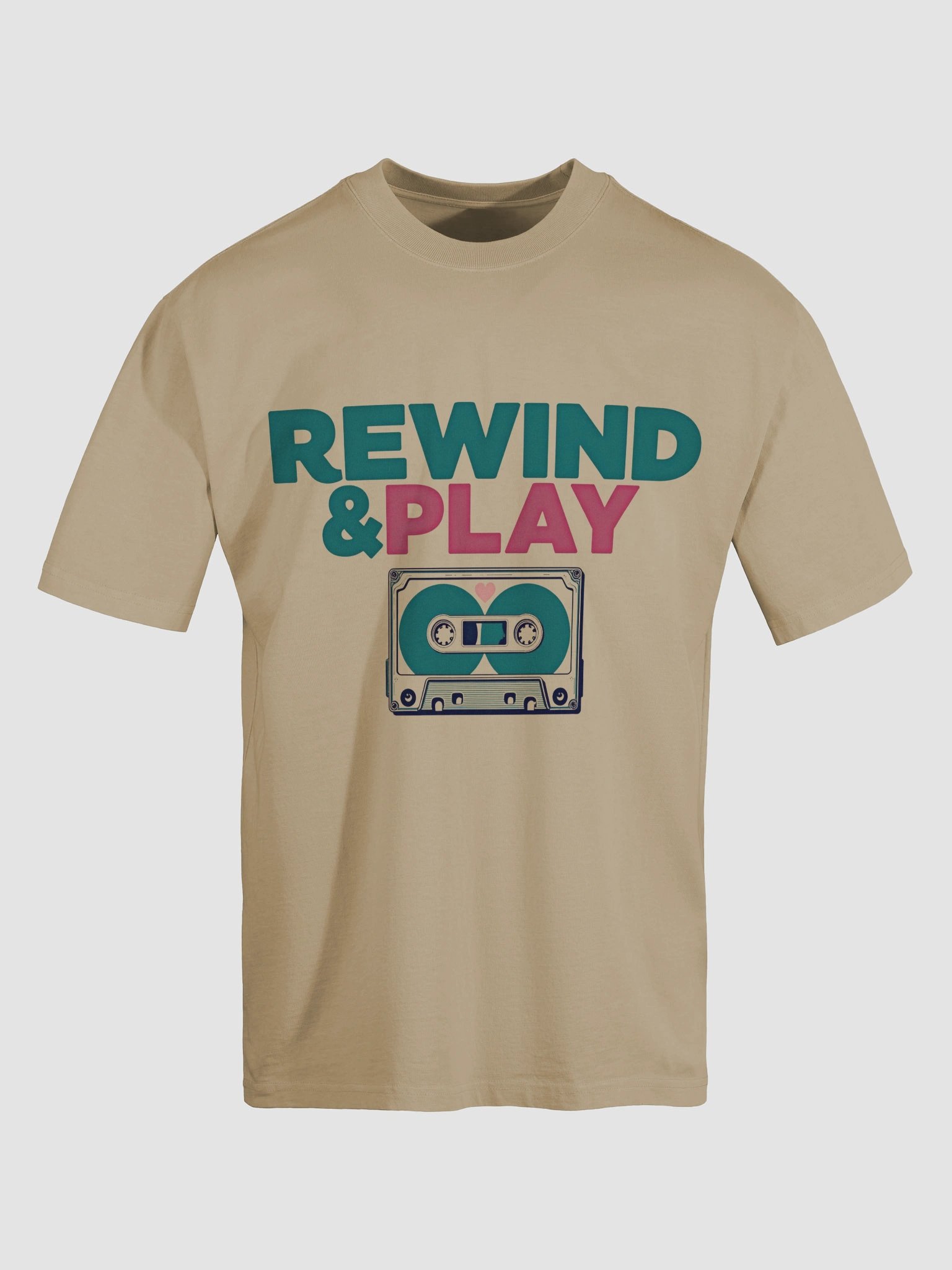 REWIND & PLAY Oversized Faded T-Shirt product image (7)