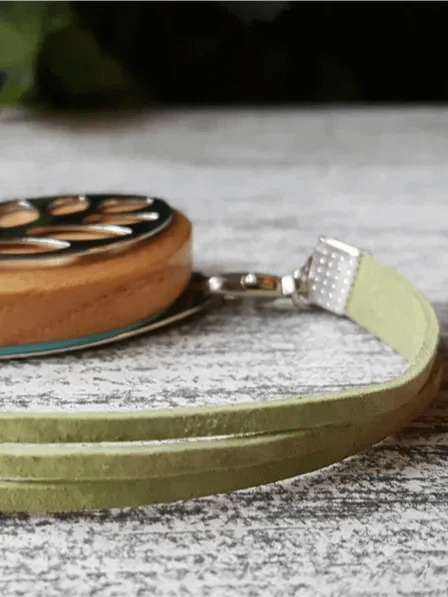 Sweet Green Suede Bracelet | Handmade Accessory for Bellabeat Leaf Urban & Ivy product image (2)