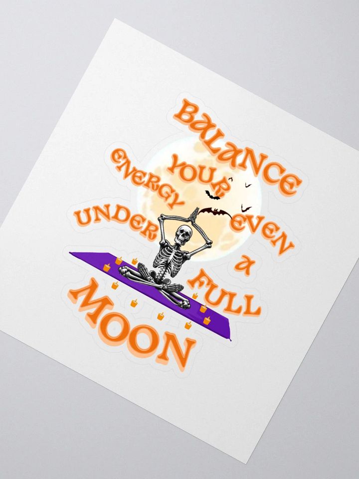 Full Moon Yoga Skeleton Stickers product image (2)