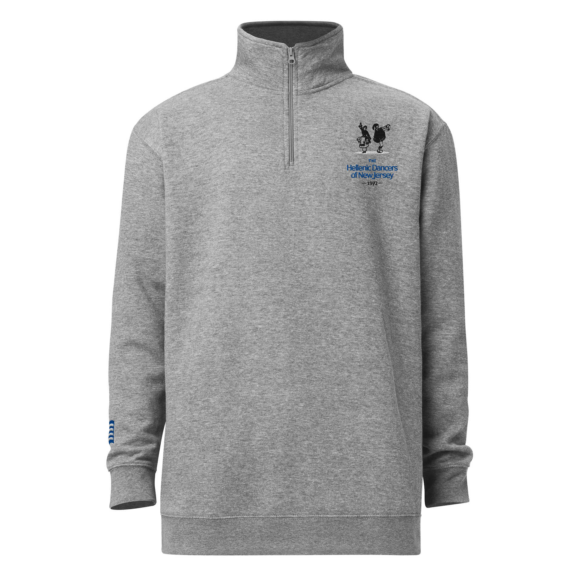 HDNJ & Greek Flag Embroidered Fleece 1/4 Zip product image (1)