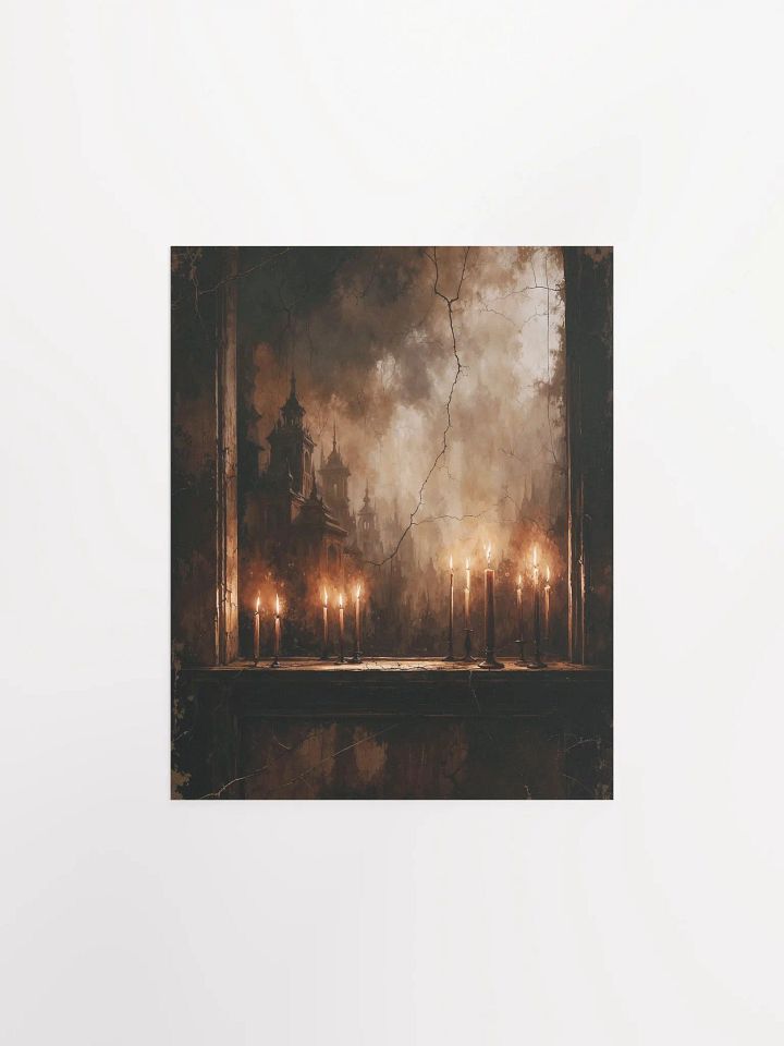 Candlelit Gothic Night Matte Poster product image (1)