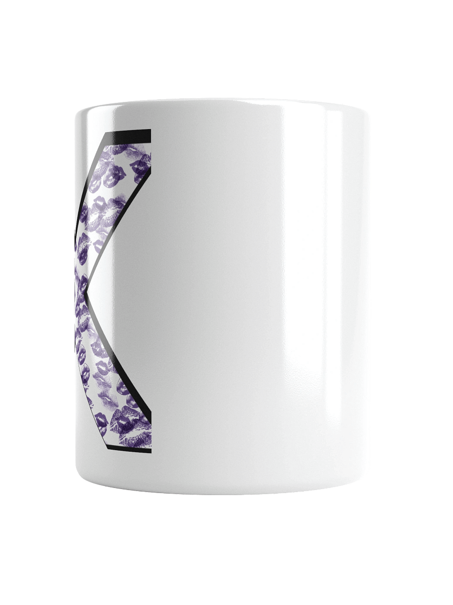 White X Purple Lipstick Kisses | Glossy White Mug product image (2)