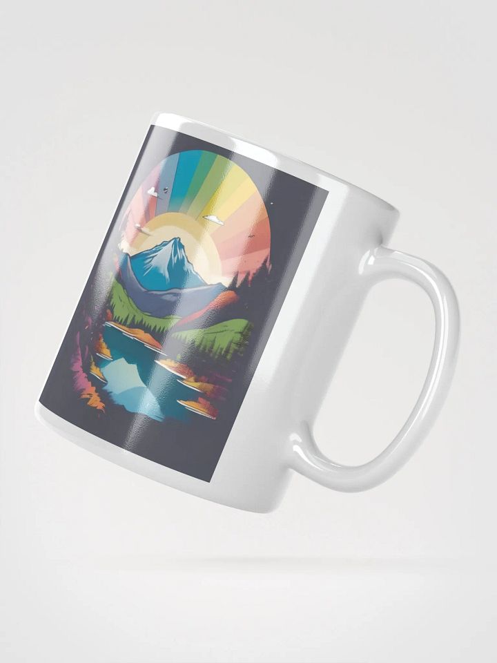 Mountain smile White Glossy Mug product image (2)