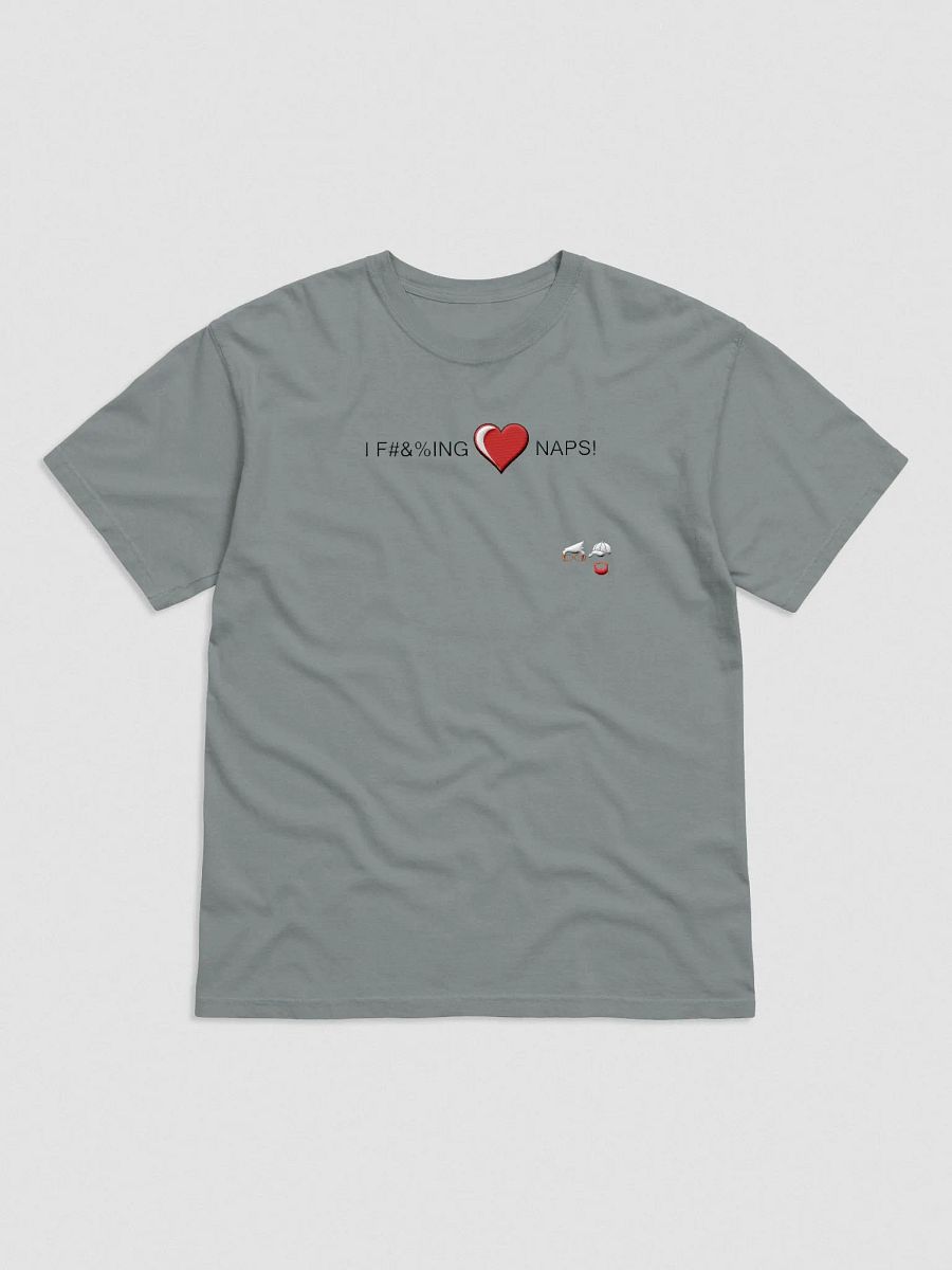 I Love Naps Shirt Light Grey Stiched product image (1)