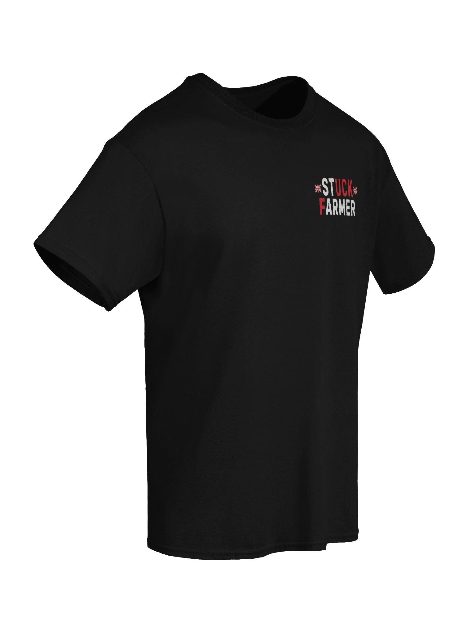 Stuck farmer back side and front side t shirt product image (87)