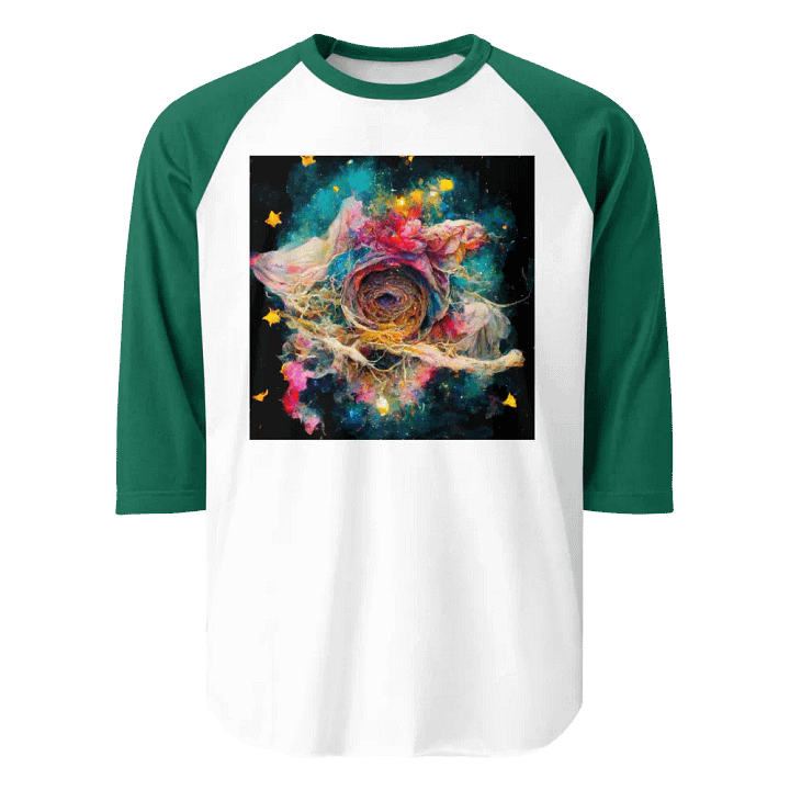 Cosmic Swirl ¾ Sleeve Raglan Tee product image (1)