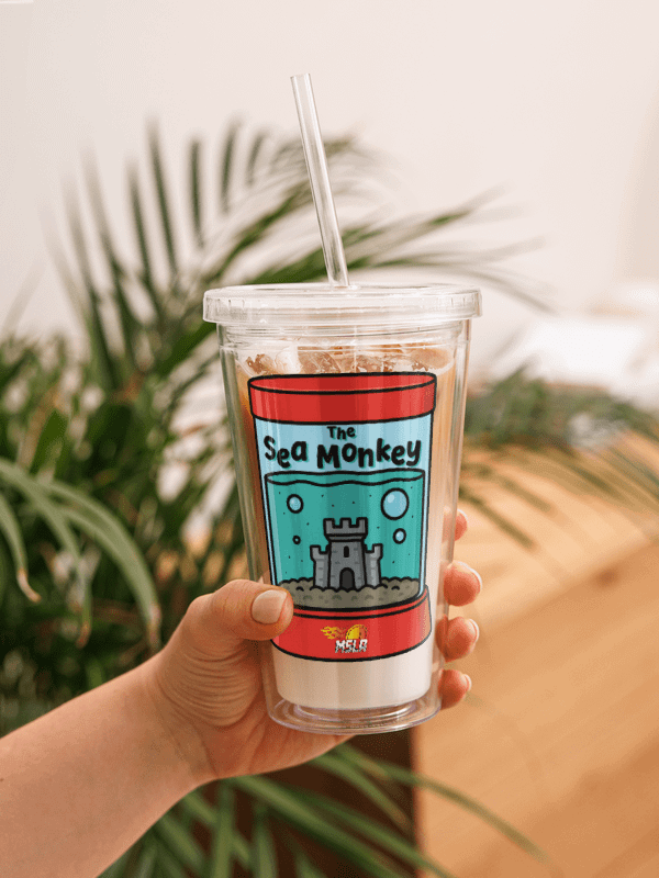 The Sea Monkey - Double Wall Clear Plastic Tumbler product image (1)
