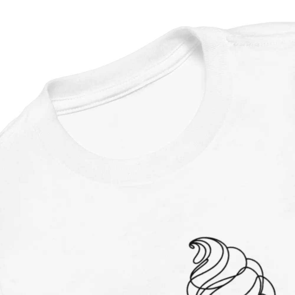 Sweet Summer Vibes: Ice Cream Line Art Toddler T-Shirt product image (29)