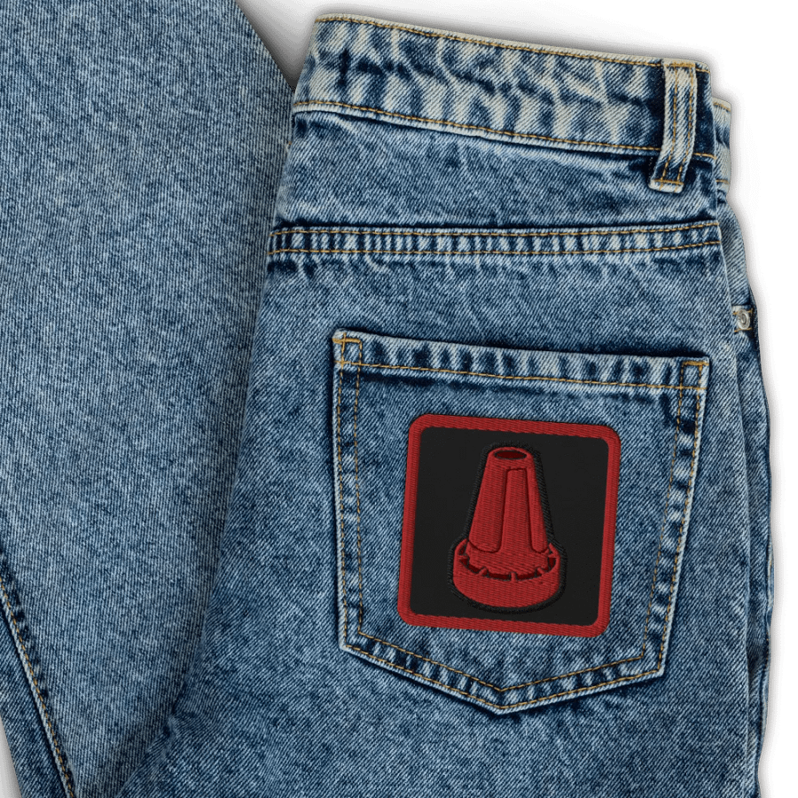 Red Cone Embroidered Patch product image (3)
