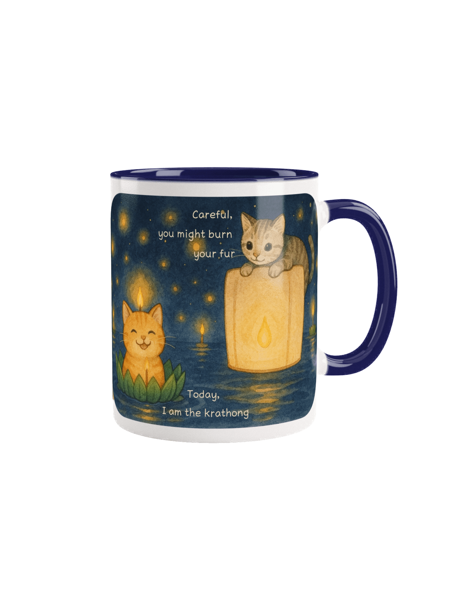 Loy Krathong Cats Gone Festive Ceramic Mug product image (1)
