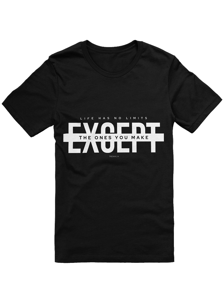 No Limits Black Tee – Break the Box You Built product image (1)