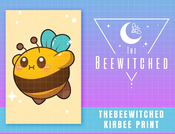 TheBeewitched || KirBee Mini Print || Kirby product image (1)
