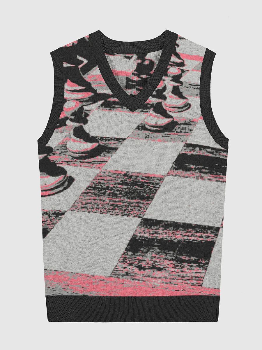 Pink Chess Knit Vest product image (1)