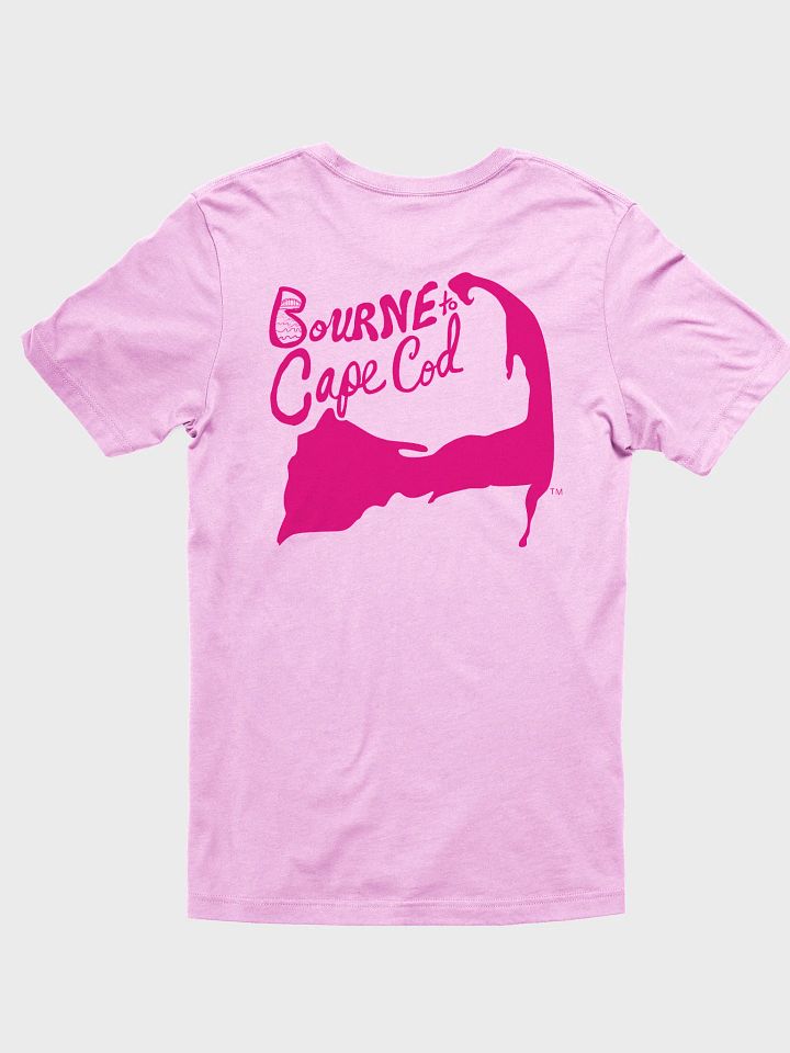 Women's | BOURNE to Cape Cod™ | Supersoft T-Shirt by Bella+Canvas | Vibrant Pink Logo on Pastel Colors product image (17)