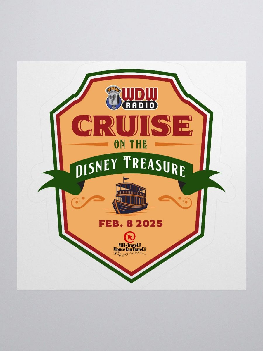 Disney Treasure 2025 Cruise Kiss-Cut Sticker product image (3)