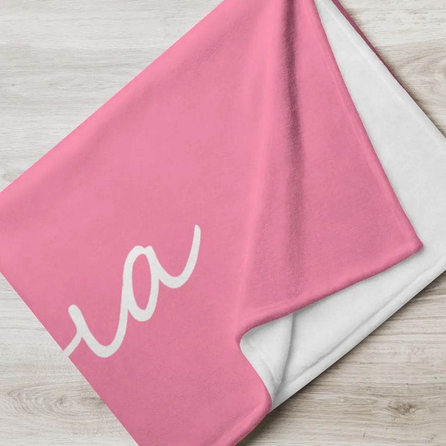 Ukraine - Pink & White - Throw Blanket product image (5)