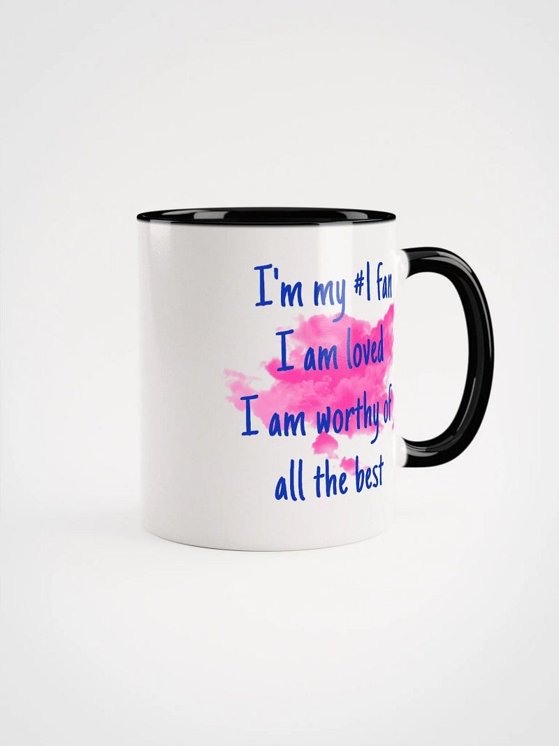 "I am" Affirmation Ceramic Mug with Color Inside