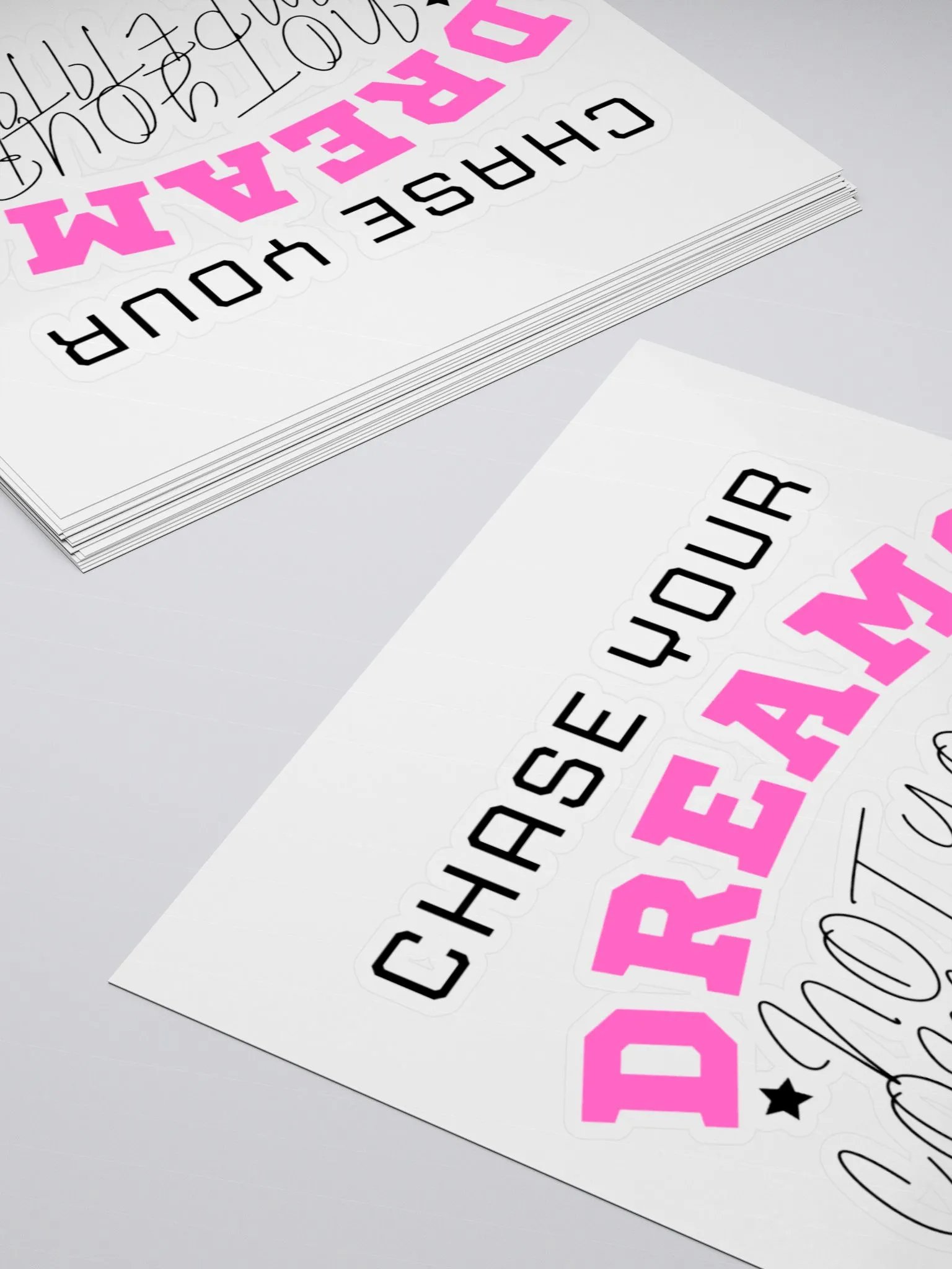 Chase Your Dreams not your Competition Sticker product image (4)