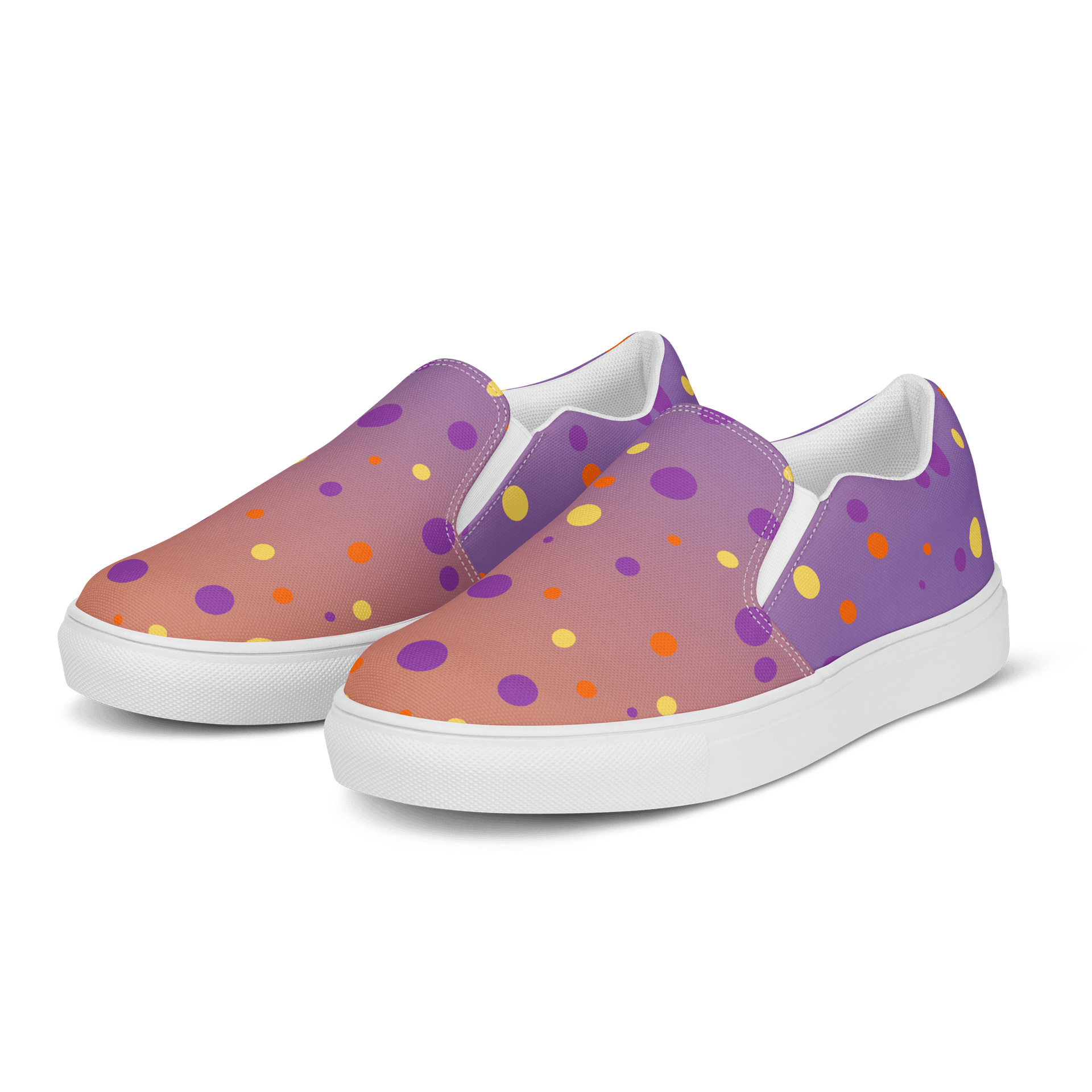 Sunset Dots Women's Slip-Ons product image (3)