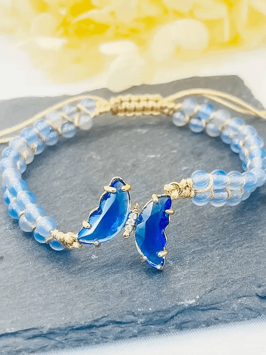 Blue Lace Agate Butterfly Bracelet product image (3)